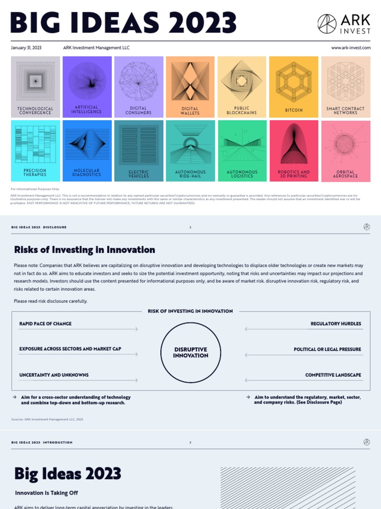 Big Ideas 2023: Disruptive Innovation Insights | PDF | Artificial  Intelligence | Intelligence (AI) & Semantics