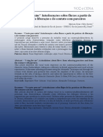 "Canto para Mim" Interlocuções Sobre Fluxos A Partir de Práticas de Liberação e Do Contato Com Parceiros