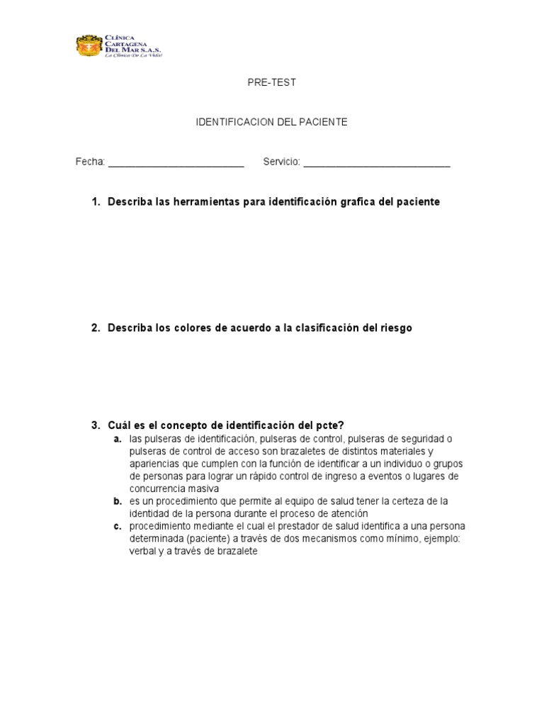 Pre Test y Postest | PDF