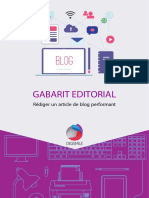 Gabarit Editorial Article de Blog Performant