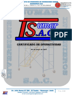 Certificado de Operatividad Isi Sac HGD