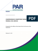 Compehensive Competency Framework For The Federal Civil Service - Ver 1
