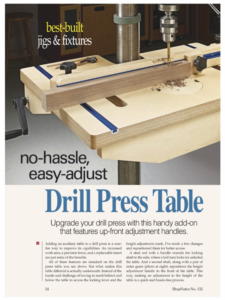 Drill Press Table No Hassle | PDF