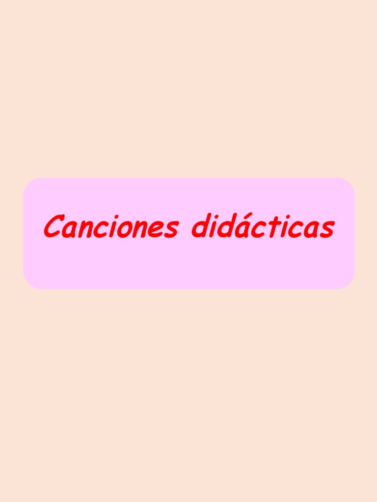 Canciones y Rondas | PDF | Canciones | Cuchara