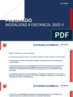 A Distancia 2022-II (Pregrado - Posgrado)