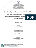 Narrative Report Symposium