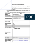 Modelo de Reporte de Difusión RR - SS