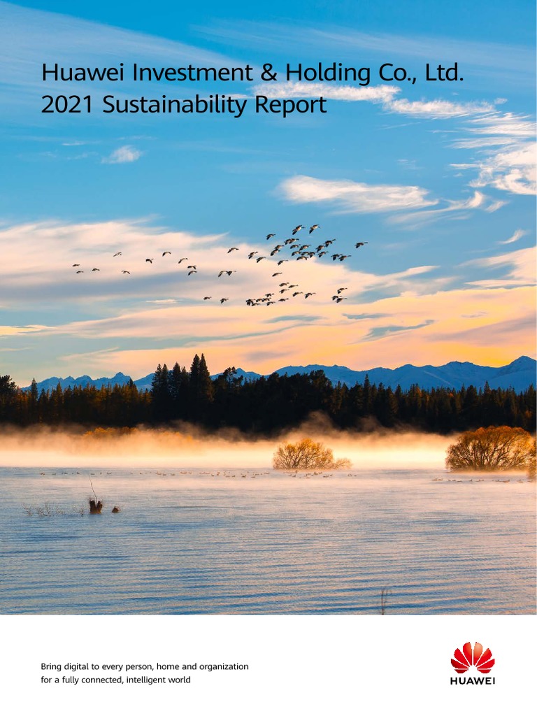 Sustainability Report 2021 En Huawei Pdf Sustainability Supply