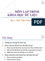 Nhập Môn Lập Trình Khoa Học Dữ Liệu