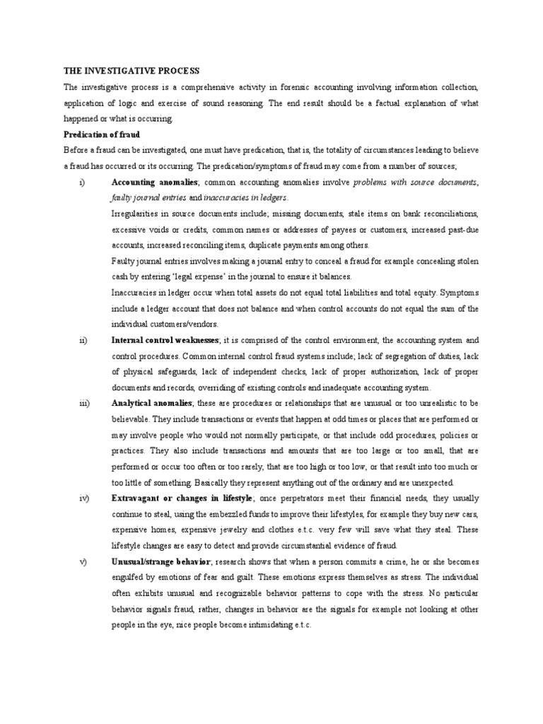 Understanding the Investigative Process | PDF | Fraud | Surveillance