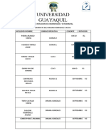 Universidad Guayaquil Nomina Estudiantes Obst Rodriguez