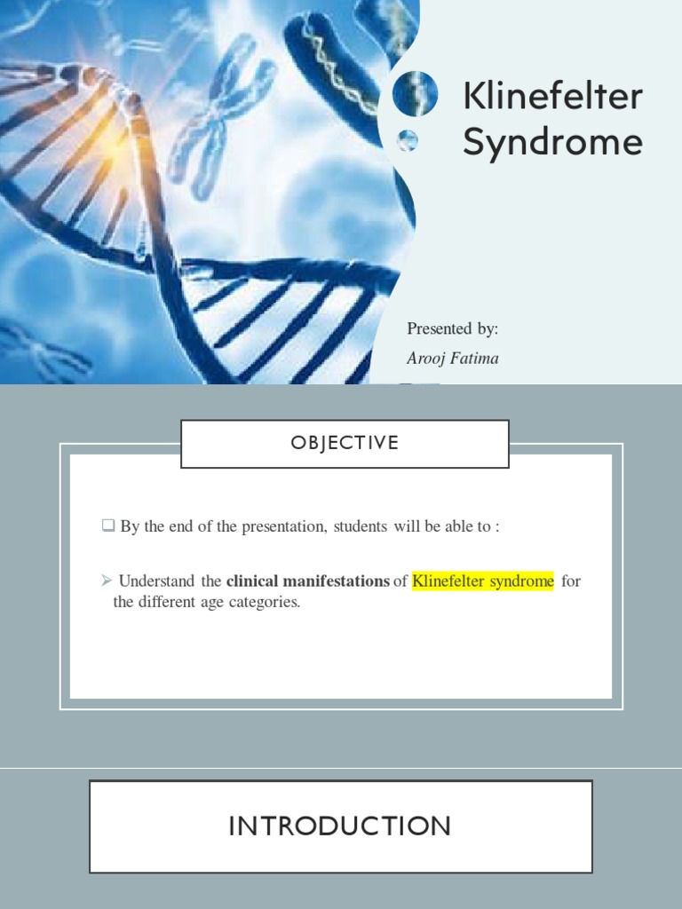 Klinefelter Syndrome | PDF | Causes Of Death | Diseases And Disorders