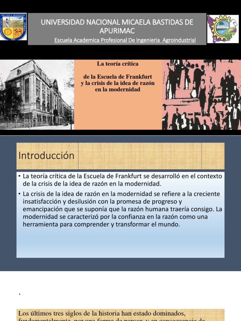 Crisis de la Razón en la Modernidad | PDF | La teoría crítica | Razón