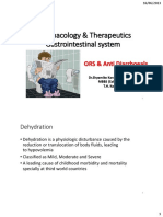 ORS + Anti Diarrheals