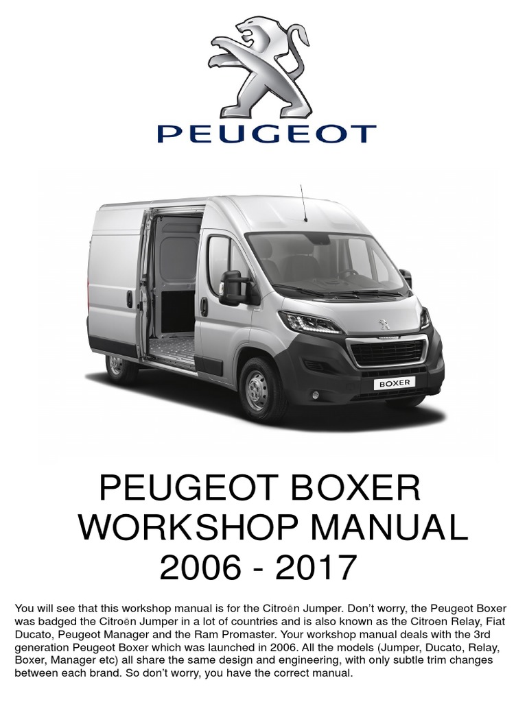 Peugeot Boxer Your Complete Guide To Getting Started - luxorus