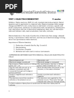 Unit 3 Electrochemistry