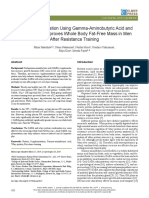 Oral Supplementation Using Gamma-Aminobutyric Acid and Whey Protein