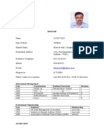 Resume: Avijitroy10@yahoo - Co.in