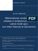 Abbreviaturae Vocabulorum Usitatae in Scripturis Praecipue Latinis Medii Aevi, Tum Etiam Slavicis Et Germanicis