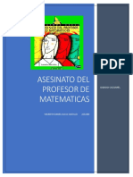 Ensayo Del Asesinato Del Profesor de Matematicas