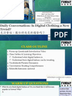 Daily Conversation- Is Digital Clothing a New Trend 教案
