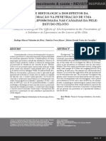 Analise Histologica Dos Efeitos Da Eletroporação