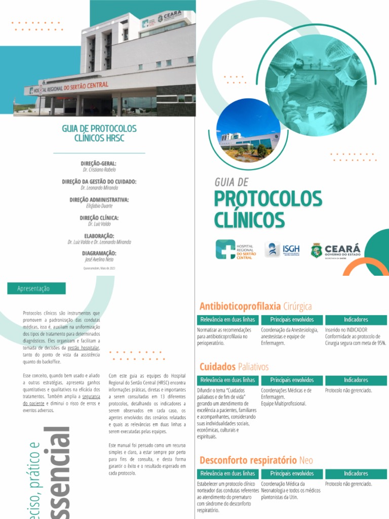 Livro Protocolos Clínicos HRSC | PDF