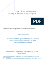 Sustainability in Business Guestlecture - Analyzing A Sustainability Report
