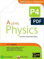 A2 Physics P4 Topical Workbook - 2013 To 2022