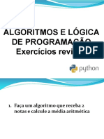 Exercícios Revisão Logica