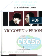 Scalabrini Ortiz Yrigoyen y Perón
