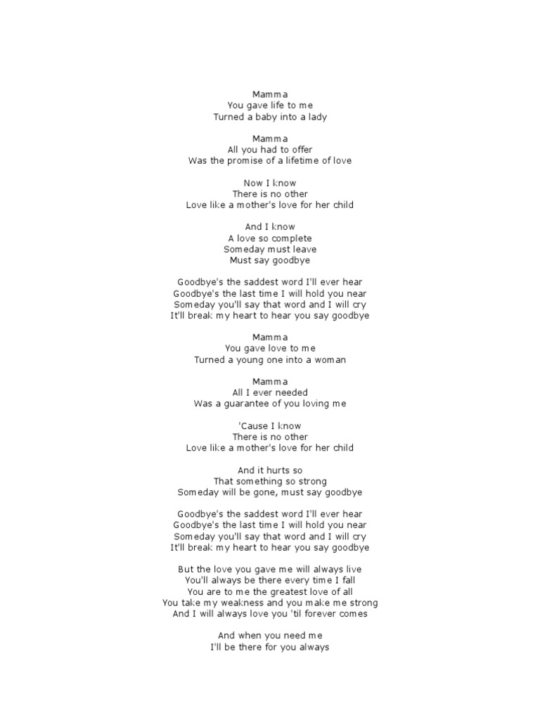 Goodbye | PDF