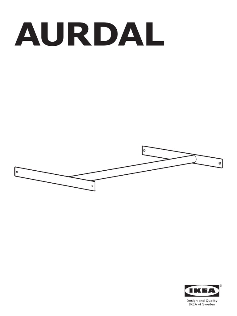 Aurdal Clothes Rail White AA 2177366 1 2 PDF