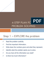 4-Step Problem Solving Plan