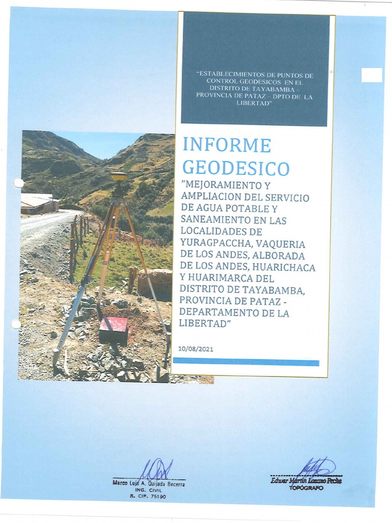 1.1. Informe Geodesico | PDF
