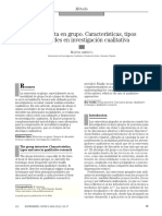 AMEZCUA. La Entrevista en Grupo. Características, Tipos y Utilidades en Investigación Cualitativa