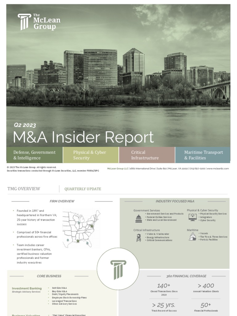 Q2 2023 M&A Market Insights Report | PDF | Mergers And Acquisitions ...
