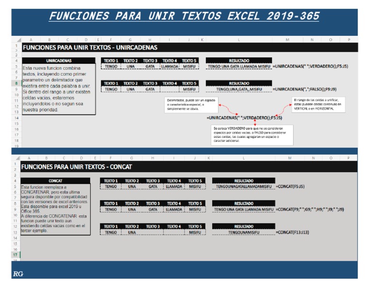 Unir Textos Por Excel Y Mas Pdf