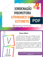 Bonus 01 Kit 24 Cards Coordenacao Visomotora Atividade Com Cotonetes