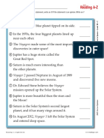 Book Club Voyagers in Space Worksheets