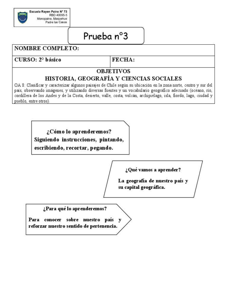 prueba-n-3-segundo-basico-historia-2o22-escuela-rayen-paine-semana-5-al