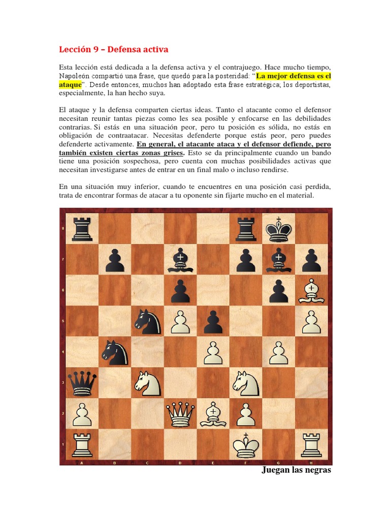 Defensa Activa en Brisca: Lección 9 | PDF | Juegos de mesa | Juegos ...