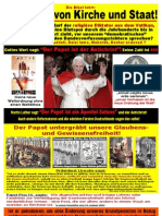 Papsttum - Intoleranz Inquisition Christenverfolgung Antichrist (Papst Besuch 2011 in Berlin Erfurt Eichsfeld Freiburg)