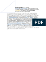 Estimating Parameters Statistical Model: Maximum Likelihood Estimation (MLE) Is A Method