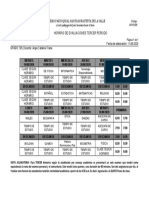 5B Horario Evaluaciones Bimestrales