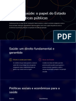 Direito A Saude o Papel Do Estado e Das Politicas Publicas