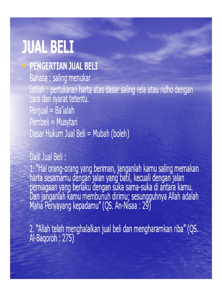 Jual Beli Dan Riba PDF