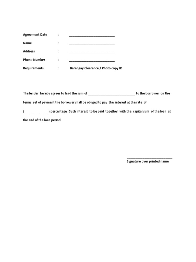 Agreement Date PDF