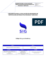 LN 3.3 01 LINEAMIENTOS PARA LA EVALUACION DE ORGANISMOS DE CERTIFICACION DE PRODUCTOS PROCESOS Y SERVICIOS v3