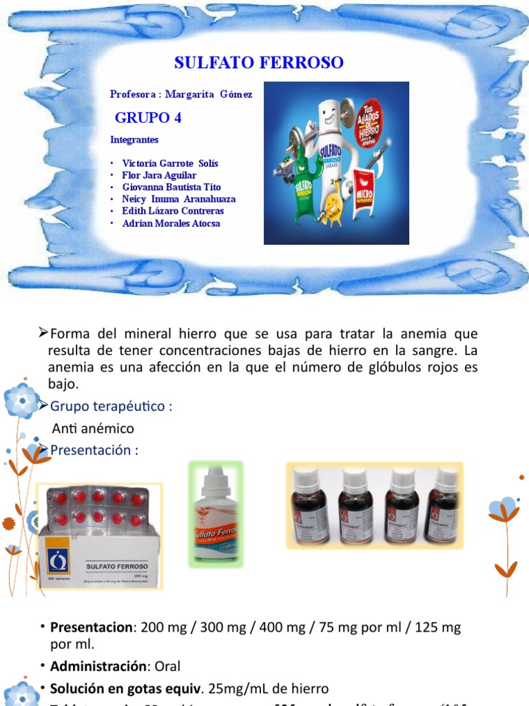 Sulfato Ferroso Comunicacion | PDF